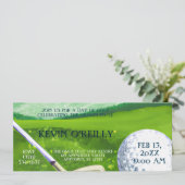 学士号またはスタグパーティーゴルフ招待状チケット 招待状 (スタンド正面)