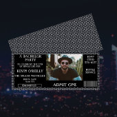 学士号またはStagパーティーフォト招待状チケット 招待状