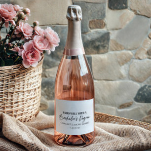 学士号を取り付ける スパークリングワインラベル