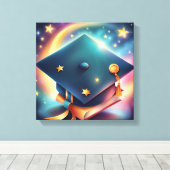 学士号取得おめでとうございます キャンバスプリント (インサイチュ (ウッドフロア))