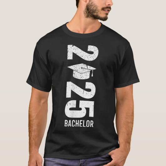 学士号 バチェラー 2025 バチェラーパーティー 卒業 Tシャツ (正面)