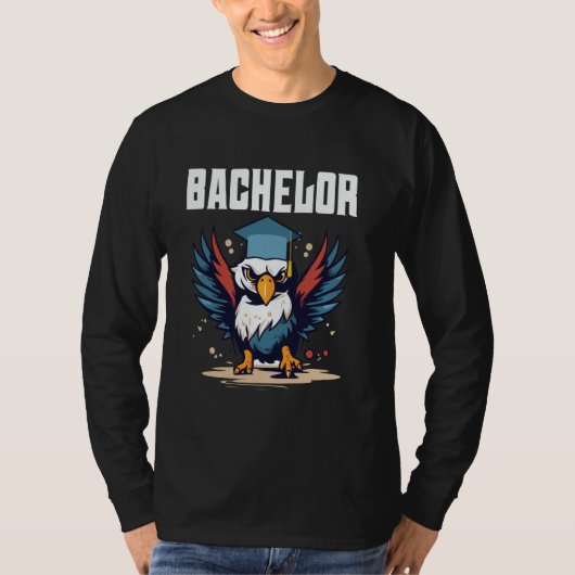学士号 BACHELOR 独身パーティー 独身 Tシャツ (正面)