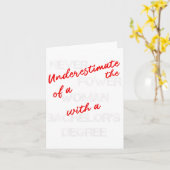 学士学位ディプロマお祝い カード (黄色い花)