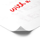 学士学位ディプロマお祝い ポスター (角)