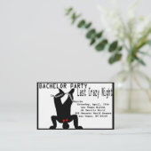 学士熱狂するの招待 名刺 (スタンド正面)