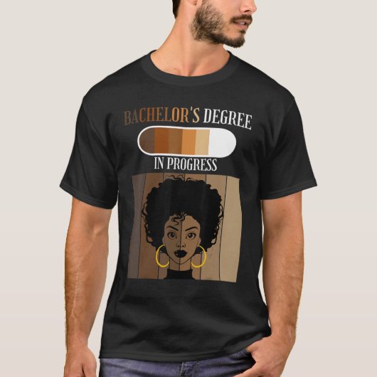学士課程進学期黒番 Tシャツ (正面)