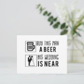 学士買この人はビール結婚を飲んですぐ近くに 案内ポストカード (スタンド正面)