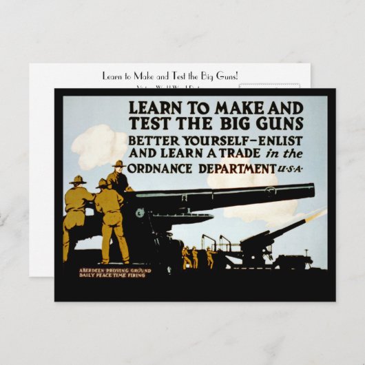 学大砲を作って試験する! ポストカード (正面/裏面)