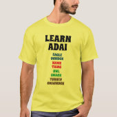 学大 – 鷲、鷹、フクロウ、トルコ Tシャツ (正面)