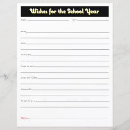 学年の親の願いプリント