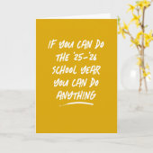学年の金ゴールド卒業なら何でもできる カード (黄色い花)