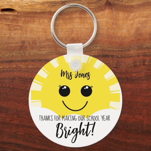 学年を明るくしてくれてありがとう先生 キーホルダー (正面)