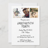 学年モダン院生の手書きパーティー 招待状 (裏面)