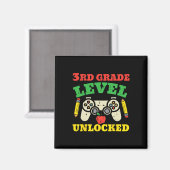 学年レベルアンロックビデオゲーム初めての学校 マグネット (正面/裏面)