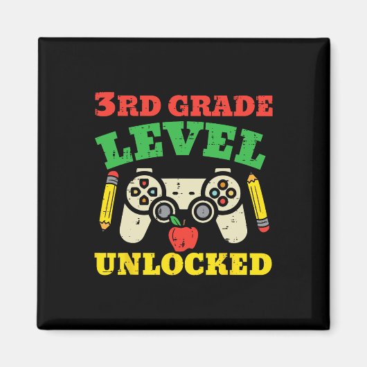 学年レベルアンロックビデオゲーム初めての学校 マグネット (正面)