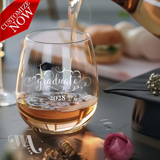 学年名 ステムなしワイングラス