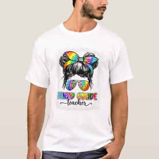 学年担任のぐしゃぐしゃバンタイ染め Tシャツ