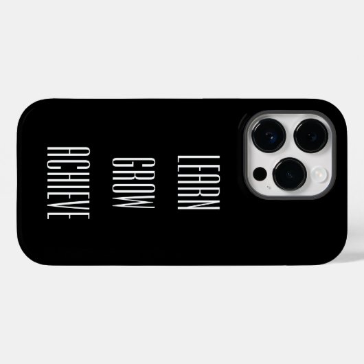 学成長、成功のためのシンプルレシピの達成 Case-Mate iPhoneケース (裏面 (横))