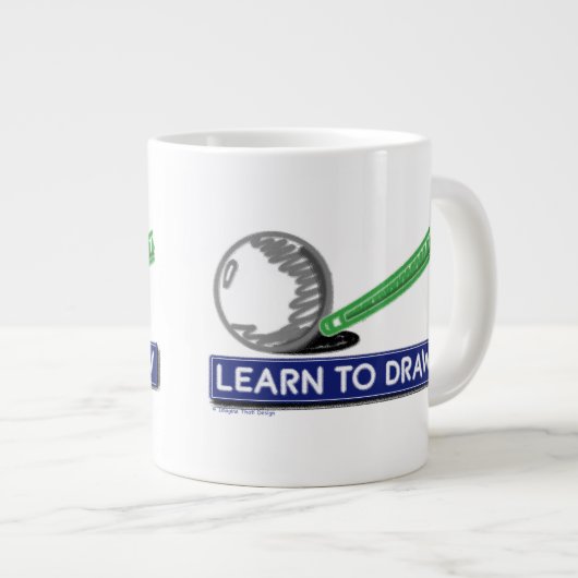 学描画 ジャンボコーヒーマグカップ (正面右)