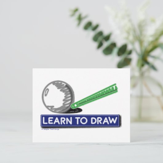 学描画 ポストカード (スタンド正面)