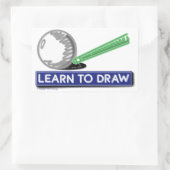 学描画 長方形シール (バッグ)