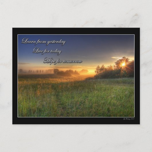 学昨日から….ポストカード ポストカード (正面)