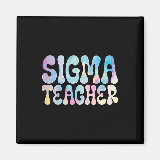 学期に戻るシグマ先生ミーム愛好家ユーモアWom マグネット (正面)