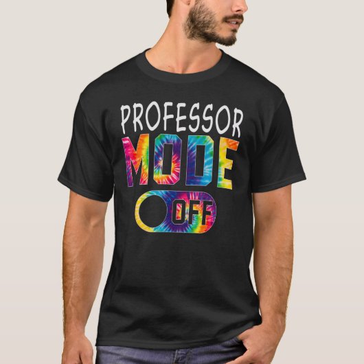 学期の最後の日にハッピーオフ教授モード Tシャツ (正面)