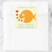 学期末先生シール スクエアシール (バッグ)