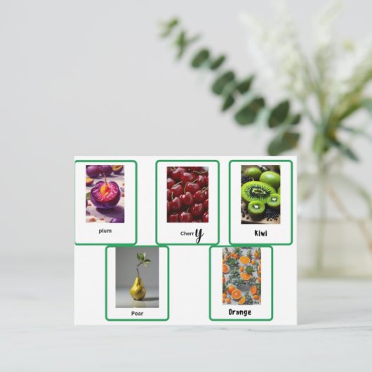 学果実 ポストカード (スタンド正面)