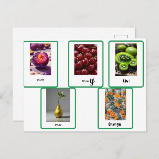 学果実 ポストカード (正面/裏面)