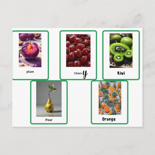学果実 ポストカード (正面)