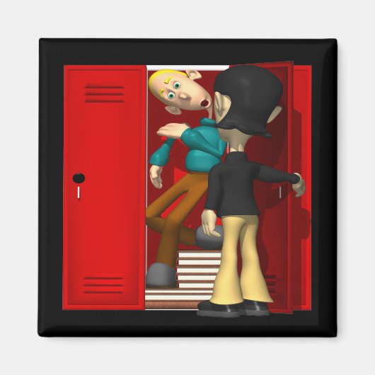 学校いじめっ子 マグネット (正面)