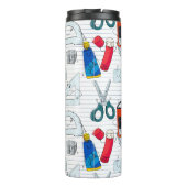 学校おもしろいはキャラクターを供給する。カスタムイニシャル。 タンブラー (裏面)