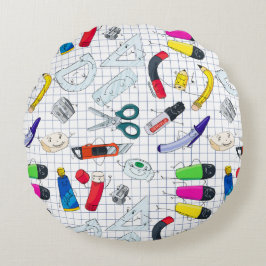 学校おもしろいはキャラクターを供給する。 ラウンドクッション