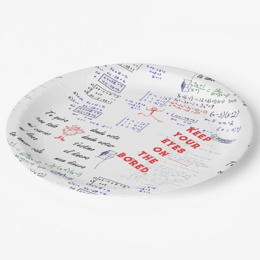 学校おもしろいパーティー ペーパープレート (アングル)