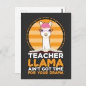 学校おもしろい先生らまのあなたのドラマのための時間 ポストカード (正面/裏面)