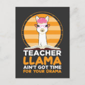 学校おもしろい先生らまのあなたのドラマのための時間 ポストカード (正面)