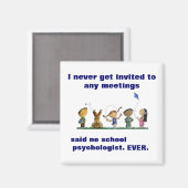 学校おもしろい心理学者マグネット マグネット (正面/裏面)