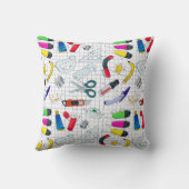 学校おもしろい用品キャラクター クッション (裏面)