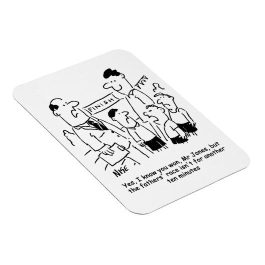 学校おもしろい運動会の父親のレース マグネット (右側)