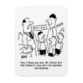 学校おもしろい運動会の父親のレース マグネット (縦)