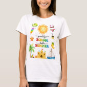 学校お別れ こんにちは夏のパーティー Tシャツ (正面)