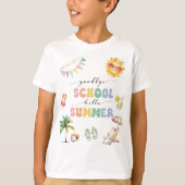学校お別れ 夏の始まり パーティー Tシャツ (正面)