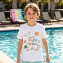 学校お別れ 夏の始まり パーティー Tシャツ