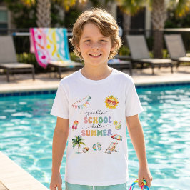 学校お別れ 夏の始まり パーティー Tシャツ