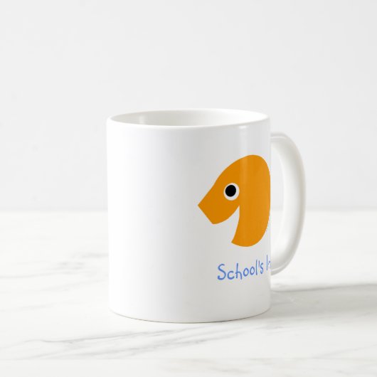 学校がキュートな漫画の金魚先生 コーヒーマグカップ (正面右)