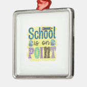 学校がポイント先生 メタルオーナメント (左)