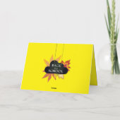 学校が大好き！学校生活に戻ろう。アニメーション カード (裏面)