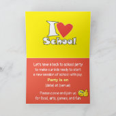 学校が大好き！学校生活に戻ろう。アニメーション カード (内部)